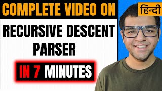 Recursive Descent Parsing in Compiler Design [upl. by Oskar]