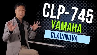 Yamaha CLP745 Clavinova  Cunningham Piano in PANJDE [upl. by Nylarej456]