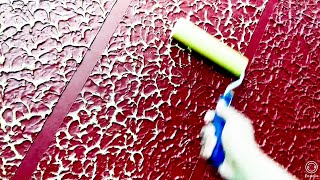 Wall putty texture latest painting design waterproof wall [upl. by Adihahs]