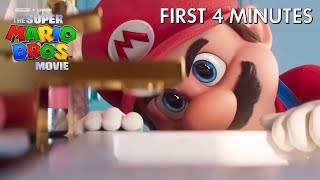 The Super Mario Bros Movie  “First 4 Minutes”  Exclusive Sneak Peek [upl. by Rednirah]