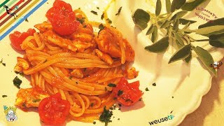 163  Linguine alla gallinellabutti giù anche la padella primo piatto di mare semplice e buono [upl. by Nelaf513]