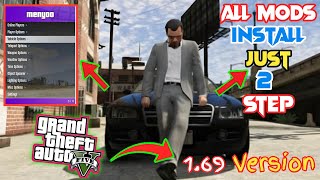 HOW TO INSTALL MODS IN GTA 5 JUST 2 STEP LATEST VERSION 169 HINDIURDU THE ZONE [upl. by Poirer]