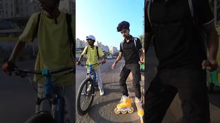 Skating और Cycle 😃 vishalskater streetskating minivlog skaterboy indorecity vlog [upl. by Elmajian582]