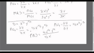 Consumer Utility Marginal Utility and Marginal Rate of Substitution [upl. by Ahtnams]