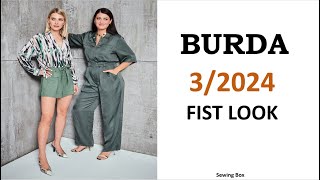 Burda Style 32024 First Look  Burda Mart 2024 [upl. by Olimreh]