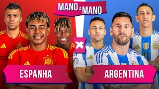 ESPANHA DA EURO X ARGENTINA DA COPA AMÉRICA QUEM É MELHOR  MANO A MANO DAS CAMPEÃS CONTINENTAIS [upl. by Valiant28]