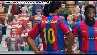 Cuando la agarrabas con Ronaldinho en el PES [upl. by Nolham]