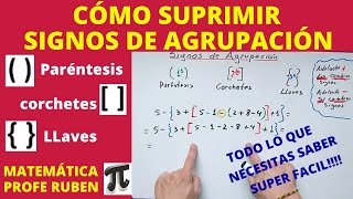 Cómo eliminar o suprimir signos de agrupación Paréntesis Corchetes y Llaves [upl. by Edelman]