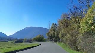 Sunny view Alpago III Veneto Italy 071124 sunny alpago foliage autumn colour view lake [upl. by Market785]