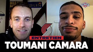 INTERVIEW  TOUMANI CAMARA  Les Blazers son rôle en NBA son coach Chauncey Billups [upl. by Brennan]