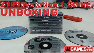 21 Playstation 1 PS1 Game Unboxing  JJGames Unboxed 4 [upl. by Beetner106]