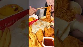 KFC full menu eating challenge 🤤😋 asmr eating mukbang challenge [upl. by Kinelski793]