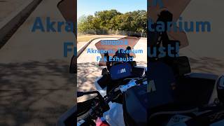 Full Akrapovic Titanium Exhaust in action bmws1000xr akrapovic [upl. by Inoy1]