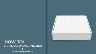 HOW TO BUILD A PACKAGING BOX [upl. by Raseta673]