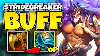 Riot Added Massive Buffs To Stridebreaker And I Cant Stop Using It [upl. by Kyd]