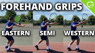 Best Tennis Forehand Grip Eastern vs Semi Western vs Western  Forehand Grips Explained [upl. by Frear]