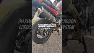 SUZUKI DL650 VSTROM WITH A quotDELKEVICquot 450MM OVAL CARBON FULL EXHAUST SYSTEM motorcycle motorbike [upl. by Siuoleoj570]