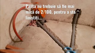 Cum se realizează scurgerile la duș chiuvetă și WC în camera de baie [upl. by Etteraj]