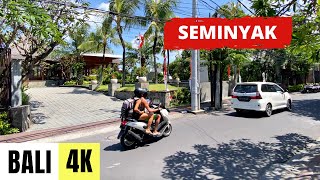 BALI INDONESIA 🇮🇩 4K Seminyak amp Petitenget — Walking Tour [upl. by Matheson98]