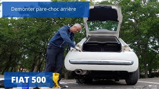 demontage pare choc arriere fiat 500 [upl. by Moina132]