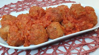 ALBÓNDIGAS DE PAVO EN SALSA Una receta riquísima nuberosaylila [upl. by Okechuku]