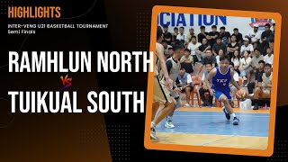 U21 BASKETBALL Semi Final HIGHLIGHTS Ramhlun North vs Tuikual South [upl. by Eitsim]