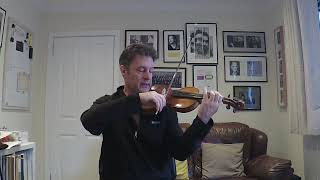 6 Violin Beginner Long Long Ago exercise for string crossing in bars 9 and 10 [upl. by Yarod582]