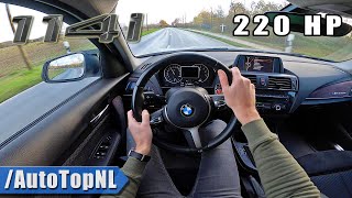 220HP BMW 114i F20 MANUAL POV Test Drive by AutoTopNL [upl. by Annyahs]