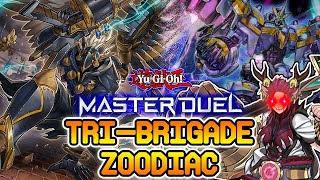 UNA COMBINACIÓN PERFECTA PARA PLATINO Deck Tribrigade zoodiac en Master Duel [upl. by Anjanette]