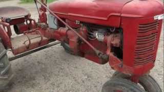 At Auction Farmall B Tractor With Rebuilt Motor Starter Radiator amp New Rubber [upl. by Ennairb]