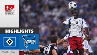 Late Equaliser in TopMatch  Hamburger SV  Hertha BSC  Highlights  MD 2  Bundesliga 2 2425 [upl. by Natrav107]