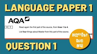 Language Paper 1 Question 1  GCSE exam walkthrough AQA [upl. by Clementis]