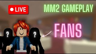 🔴 MM2 LIVE with SUBSCRIBERS  Murder Mystery 2 Roblox LIVE 🔴 mm2 roblox robloxlive shorts [upl. by Aikemot]