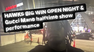 OPEN NIGHT HAWKS BIG WIN amp GUCCI MANE HALFTIME SHOW PERFORMANCE 2k24 VLOG [upl. by Sidoon66]