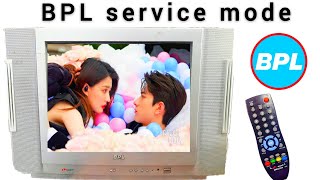 BPL CRT TV service mode [upl. by Tereb739]