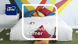 Levis  Een kleurrijke slaapkamer in festivalsfeer schilderen [upl. by Emma931]