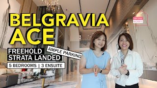 The Largest Plot In Belgravia  Belgravia Ace  Freehold Cluster House  Singapore Strata Landed [upl. by Odlonyer656]