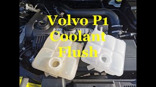 Volvo C30 S40 V50 C70 Coolant Expansion Tank Replacement and coolant flush [upl. by Nospmoht]