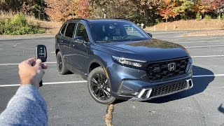 2023 Honda CR V Hybrid Sport Touring Start Up Test Drive Walkaround POV and Review [upl. by Duntson]