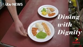 ITV News Report  Dining with Dignity using Puree Food Molds [upl. by Rakso357]