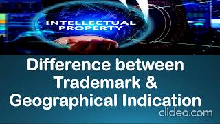 Difference between Trademark amp Geographical IndicationIntellectual property Rightseasytricks4063 [upl. by Nimar964]