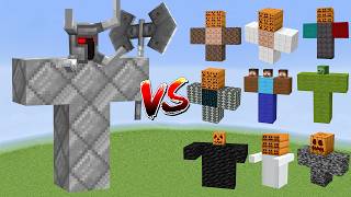 Ferrous Wroughtnaut vs All Minecraft Bosses  Minecraft Mob Battle part 2 [upl. by Carla]