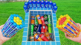 Experiment Coca Cola of Fanta VS Popular Sodas  Balloon Sprite MtnDew Pepsi And Mentos İnThePool [upl. by Kcired]