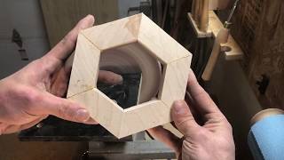 Woodturning  the segmented sugar pot [upl. by Wernda]