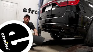 etrailer  2022 Dodge Durango DrawTite MaxFrame Trailer Hitch Receiver Complete Installation [upl. by Avah287]