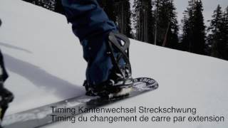 Improve your Snowboard skills  Beuge und Streckschwung gecarvt [upl. by Anuayek]