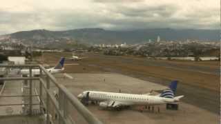 Extreme Toncontin Airport Severals Aircraft MHTG Honduras HD [upl. by Aserahs]