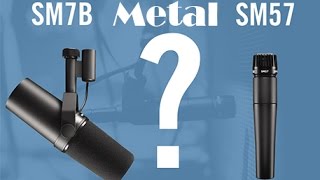 Shure SM7B VS Shure SM58 Metal [upl. by Redvers]