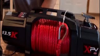 X BULL Winch 13500 lb Load Capacity Electric Winch Kit 12V Synthetic Rope Review [upl. by Burty]