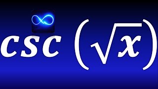 Derivada de cosecante de una raíz cuadrada Función trigonométrica [upl. by Aileve]